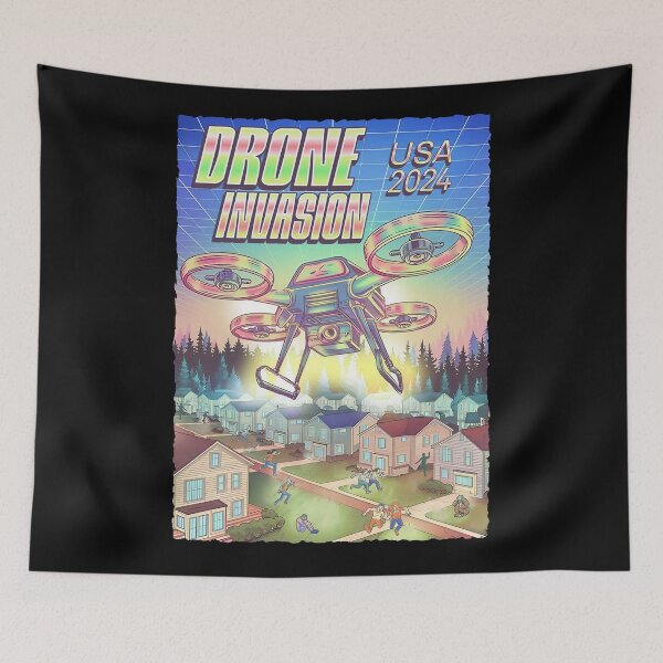 Item preview, Drone Invasion 2024 designed and sold by Wild-Neptune.