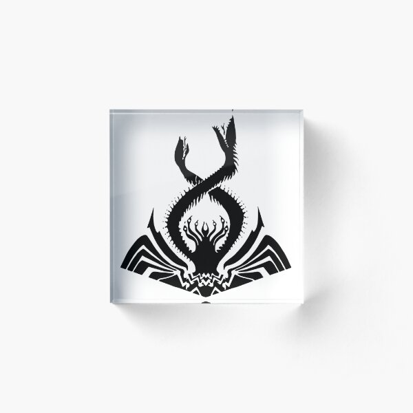Thrawn's Chimaera Logo BLACK Acrylic Block