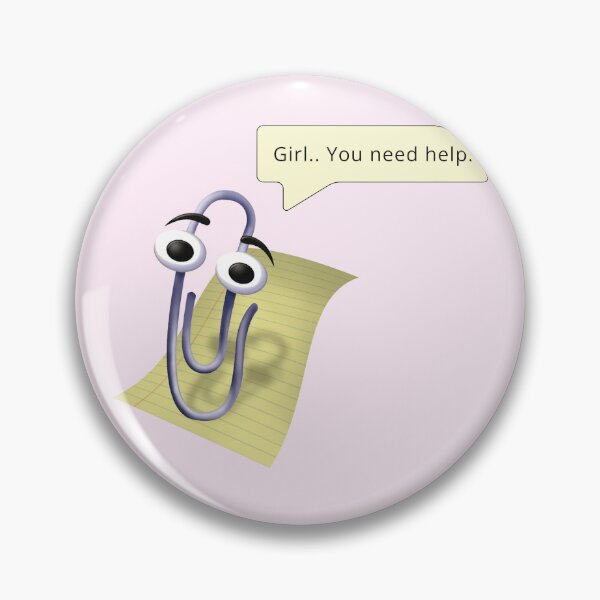 Item preview, Vintage Clippy: A 90s Microsoft Classic Retro Girl designed and sold by cherrytheory.