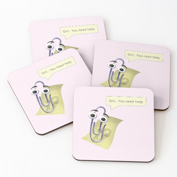 Item preview, Vintage Clippy: A 90s Microsoft Classic Retro Girl designed and sold by cherrytheory.