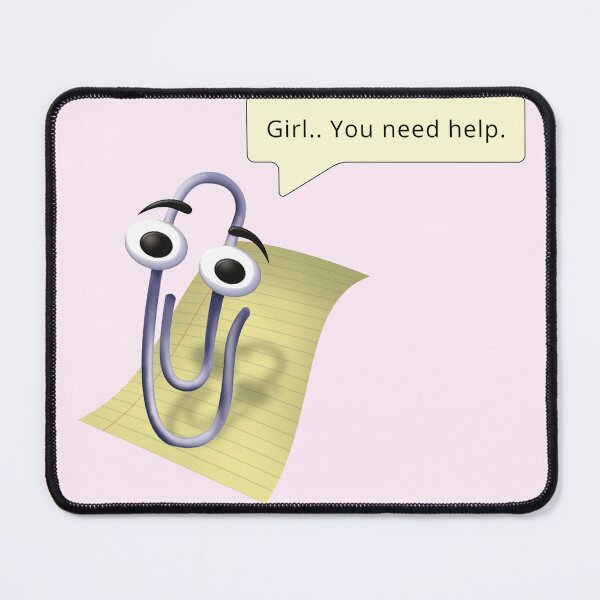 Item preview, Vintage Clippy: A 90s Microsoft Classic Retro Girl designed and sold by cherrytheory.