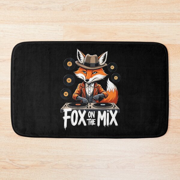 Item preview, Fox on the Mix Retro DJ designed and sold by Taans-Creation.