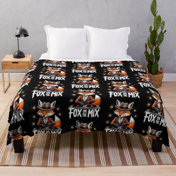 Item preview, Fox on the Mix Retro DJ designed and sold by Taans-Creation.