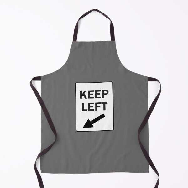 Item preview, KEEP LEFT, Black and White Sign with Angled Arrow designed and sold by AASparksDesigns.