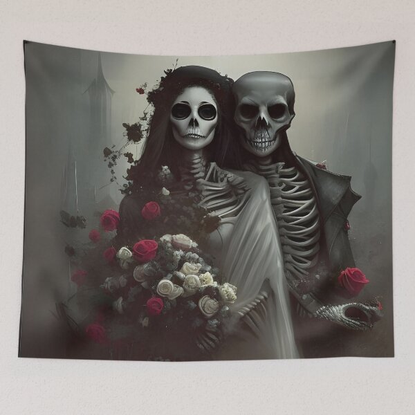 Item preview, Gothic love, till death and after, goth wedding designed and sold by GothicRubette.