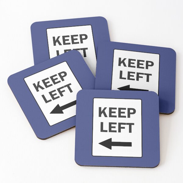 Item preview, KEEP LEFT, Black and White Sign with Arrow designed and sold by AASparksDesigns.