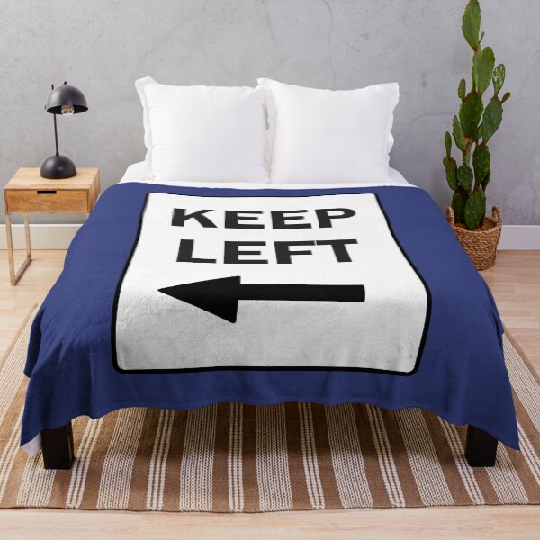Item preview, KEEP LEFT, Black and White Sign with Arrow designed and sold by AASparksDesigns.