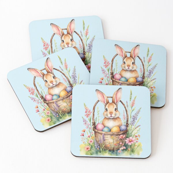 Item preview, Watercolor Easter Bunny designed and sold by Magnolia Valley Art.