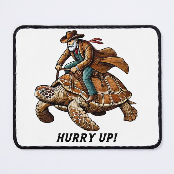 Item preview, Hurry, my giant turtle!. designed and sold by storefunnypets.