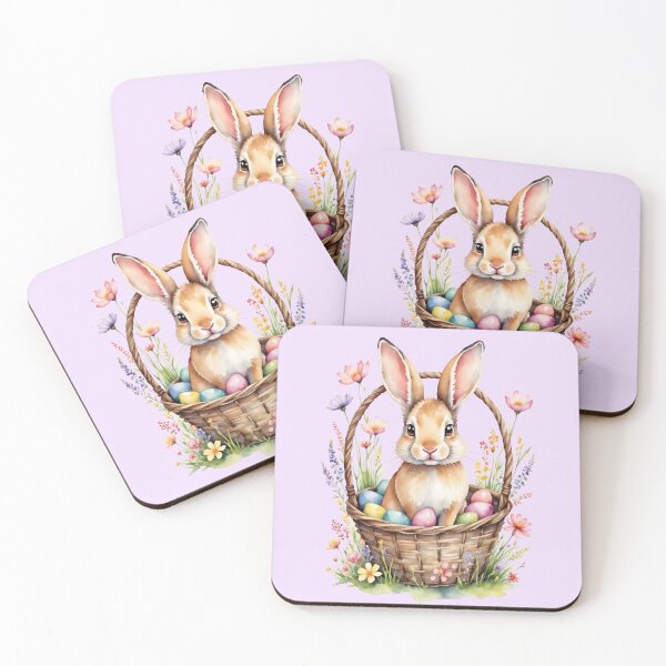 Item preview, Watercolor Easter Bunny 2 designed and sold by Magnolia Valley Art.
