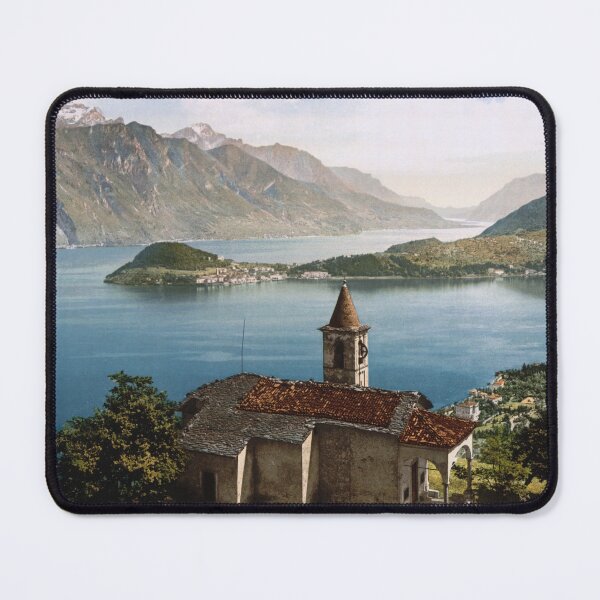 Item preview, Church in Lake Como designed and sold by 19th Century in Color.