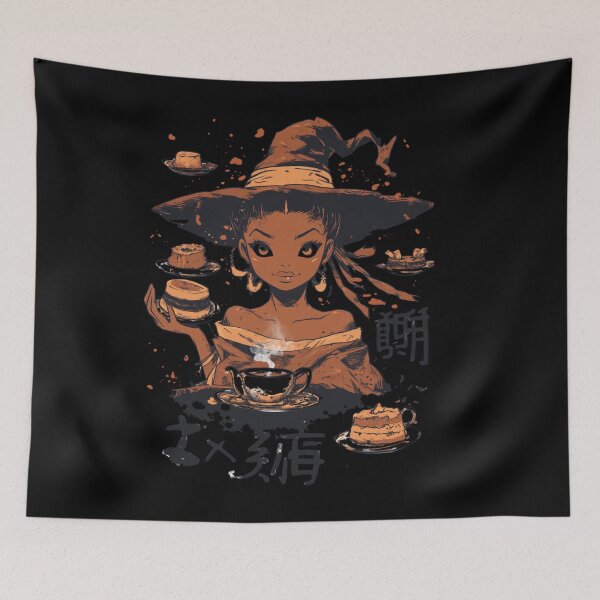 Item preview, African American Cute Chibi Witch designed and sold by PrintsByFrank.