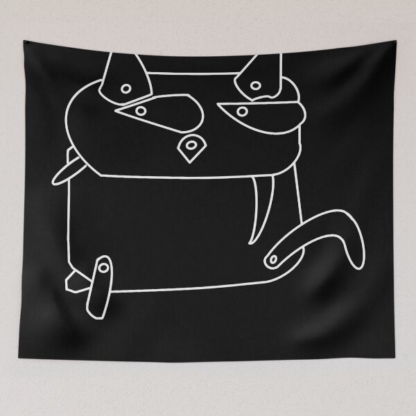 Item preview, The_Articulated_Cat_<White Line> Style_No.02, 2023 By Mix The Arts Studio designed and sold by MixTheArtStudio.