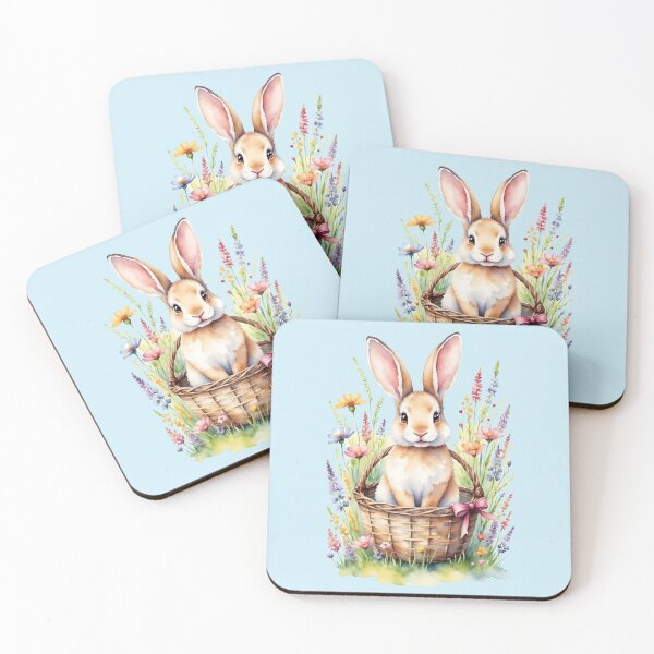 Item preview, Watercolor Easter Bunny 3 designed and sold by Magnolia Valley Art.