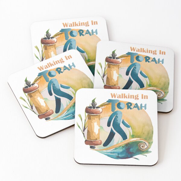 Item preview, Abstract watercolor Design - Walking In Torah - Christian Hebrew designed and sold by Narrow-Path.