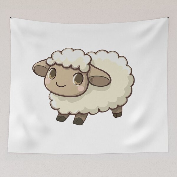Item preview, Cute cartoon sheep designed and sold by Stickermagician.