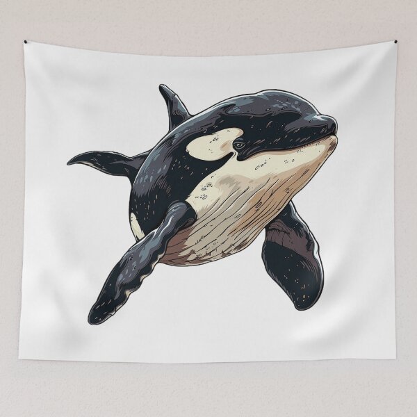 Item preview, blue whale designed and sold by Stickermagician.
