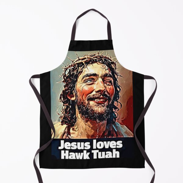 Item preview, Jesus Loves Hawk Tuah – Funny Viral Print designed and sold by Earth Nature Creations.
