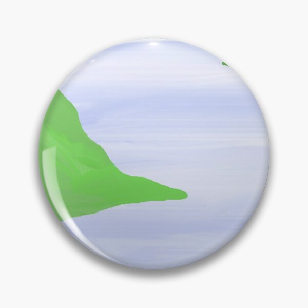 Item preview, Landscape of Green Hills Overlooking a Calm Water on a Sunny Day designed and sold by Beautiful art store.
