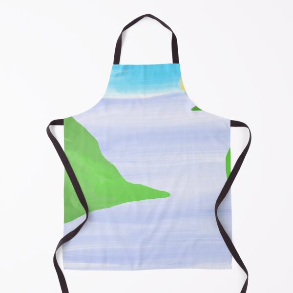 Item preview, Landscape of Green Hills Overlooking a Calm Water on a Sunny Day designed and sold by Beautiful art store.