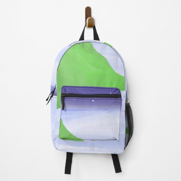 Item preview, Night Landscape With Green Hills and Full Moon Reflection designed and sold by Beautiful art store.