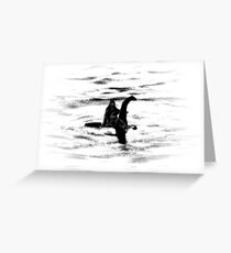 Bigfoot and the Loch Ness Monster team-up confirmed? Greeting Card