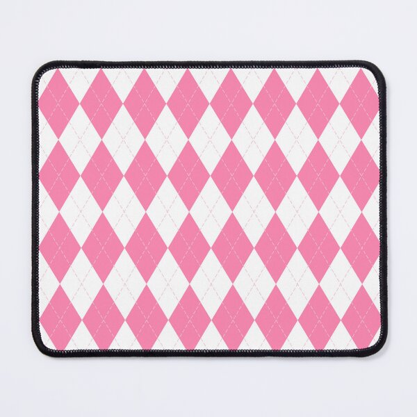 Item preview, Pink & White Argyle Plaid Pattern designed and sold by newburyboutique.