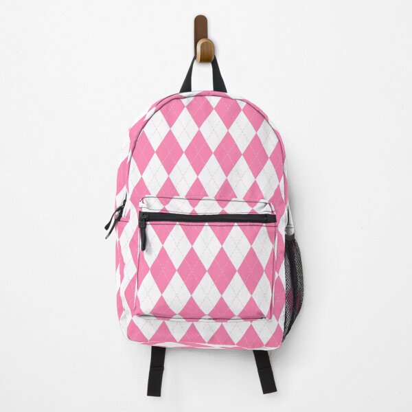 Item preview, Pink & White Argyle Plaid Pattern designed and sold by newburyboutique.