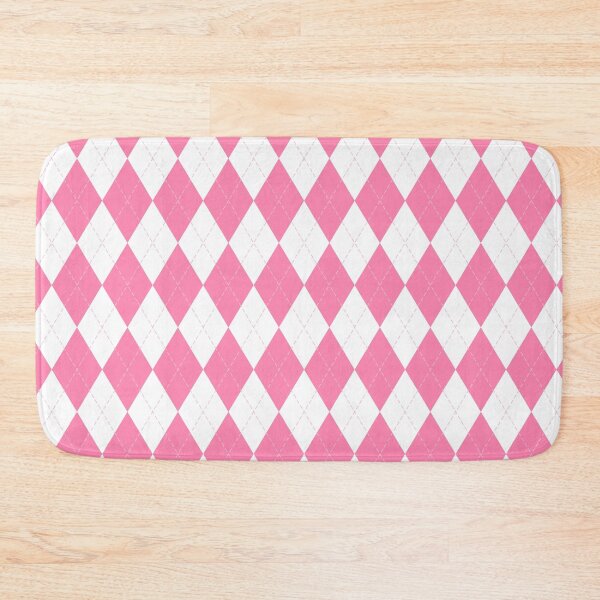 Item preview, Pink & White Argyle Plaid Pattern designed and sold by newburyboutique.