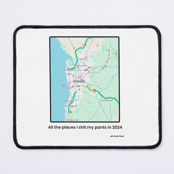 Item preview, All The Places I Shit my Pants in 2024 designed and sold by UNCLADELAIDE.