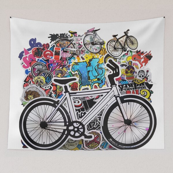 Item preview, bicycle designed and sold by Stickermagician.