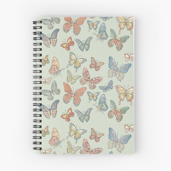 Item preview, Watercolour pastel butterflies pattern designed and sold by lucyluart.