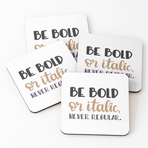 Item preview, be bod or italic, never regular designed and sold by ManikRaja.