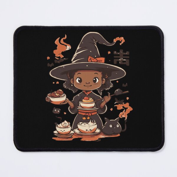 Item preview, African American Cute Chibi Witch designed and sold by PrintsByFrank.