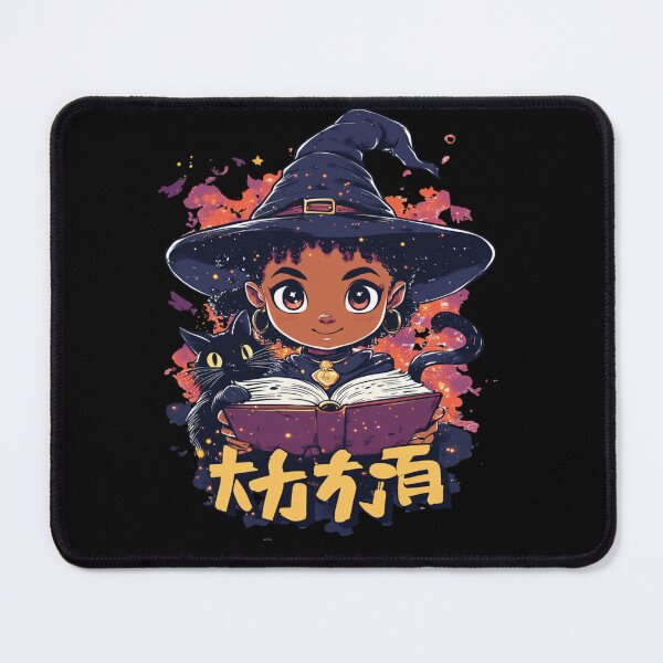 Item preview, African American Cute Chibi Witch designed and sold by PrintsByFrank.