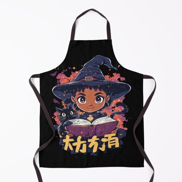 Item preview, African American Cute Chibi Witch designed and sold by PrintsByFrank.