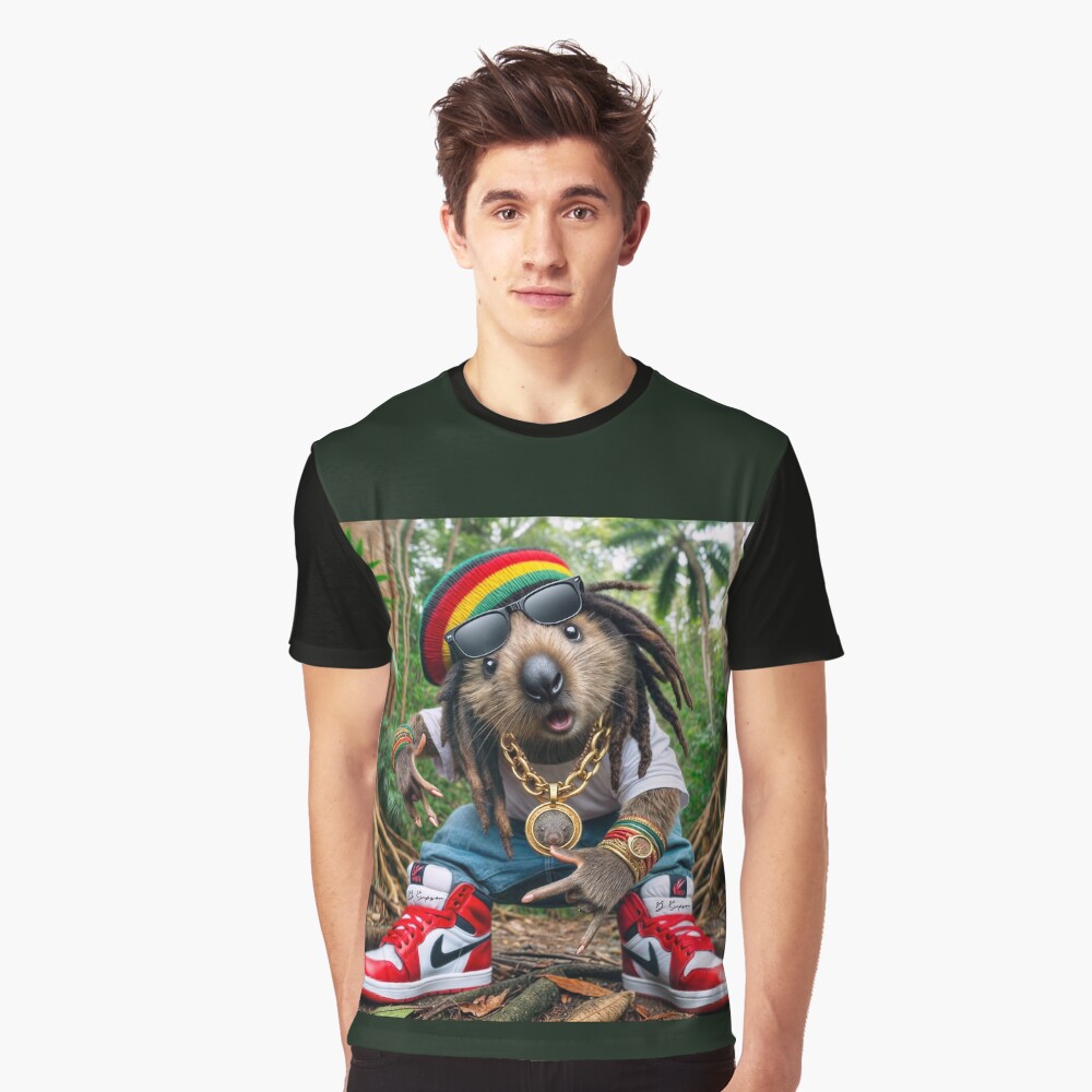 Vista previa del artículo con la obra «Camiseta gráfica», diseñado y vendido por J7Simpson.