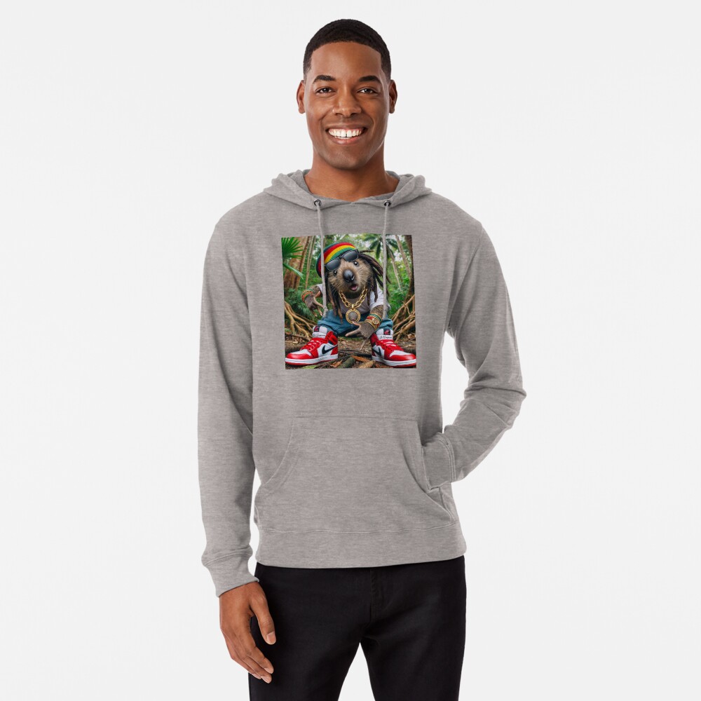 Vista previa del artículo con la obra «Sudadera ligera con capucha», diseñado y vendido por J7Simpson.