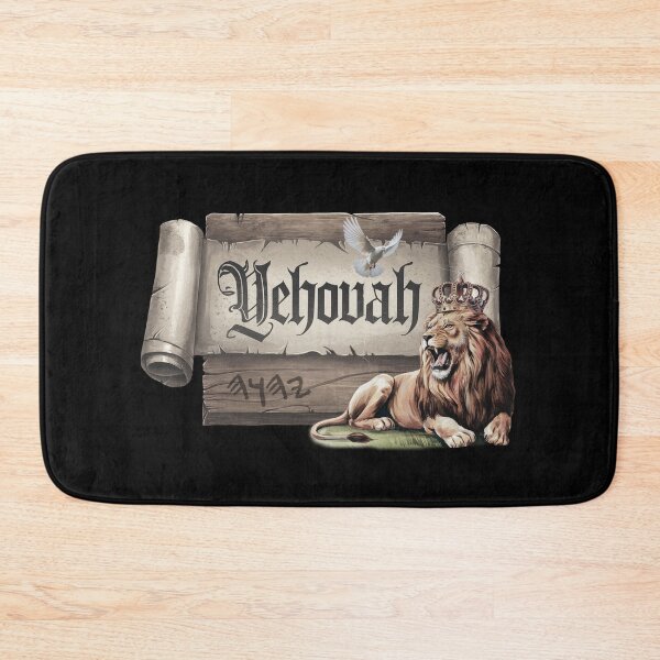 Item preview, Yehovah Sacred Name on Scroll - Lion and Dove - Christian Hebrew designed and sold by Narrow-Path.