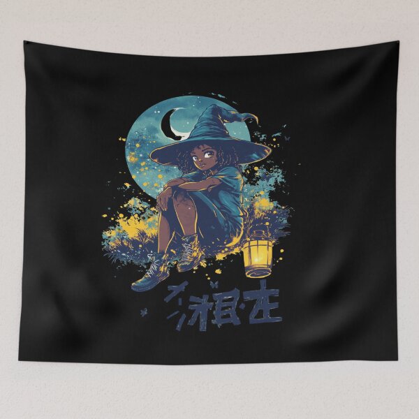 Item preview, African American Cute Chibi Witch designed and sold by PrintsByFrank.