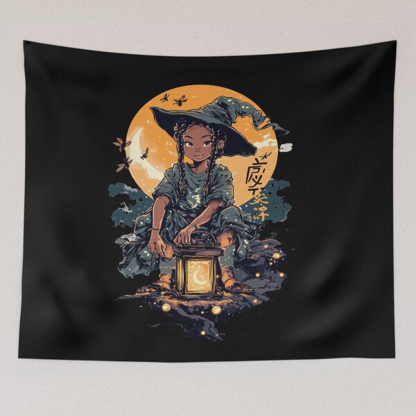 Item preview,  African American Cute Chibi Witch designed and sold by PrintsByFrank.