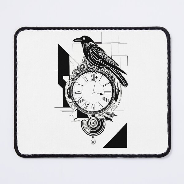 Item preview, Crow Clock  designed and sold by Robertworkshop.
