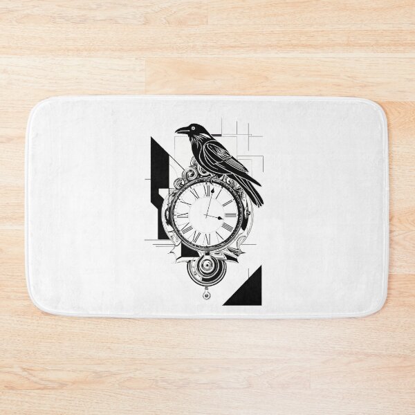 Item preview, Crow Clock  designed and sold by Robertworkshop.