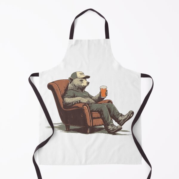 Item preview, TGIF Grizzly Bear Drinking a Beer designed and sold by SpendieSellers.