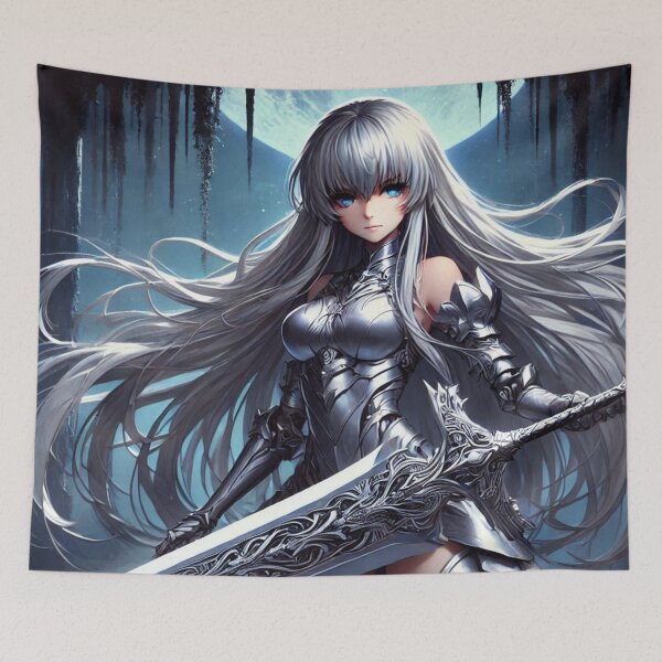 Item preview, Silver Haired Anime Warrior Princess designed and sold by Jennifer McBride.