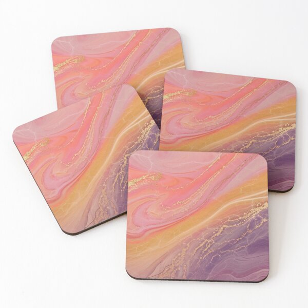 Item preview, Sunset Marble Dreamscape: Gold and Pastels designed and sold by Lelum senadeera.