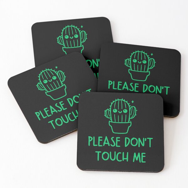 Item preview, Please Don't Touch Me - cute cactus designed and sold by PHRASEandSTYLE.