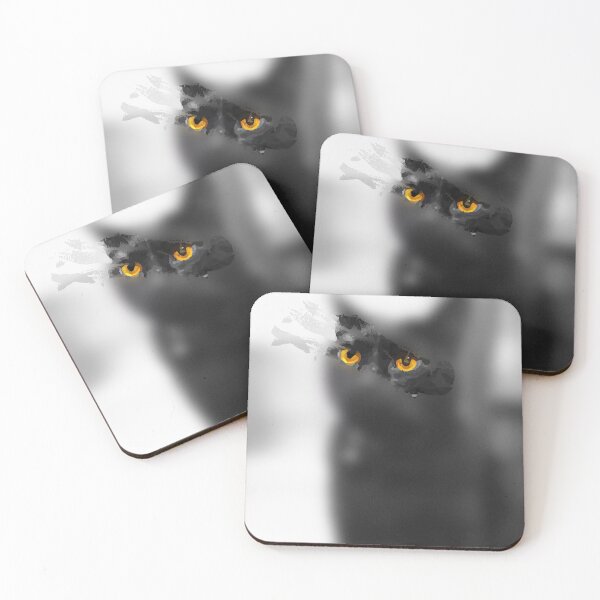 Item preview, Bright yellow eyes | Balck Cat designed and sold by glanced2677.