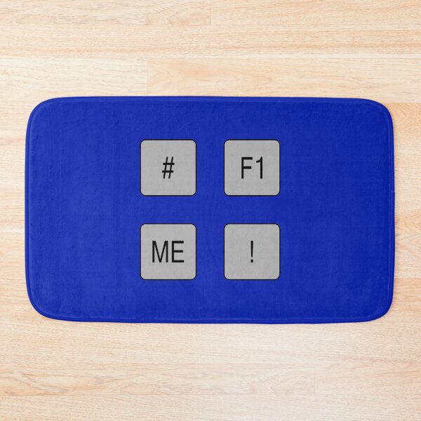 Item preview, # F1 ME !, Grey Computer Keys, with Black Outline designed and sold by AASparksDesigns.
