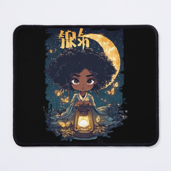 Item preview, African American Cute Chibi Witch designed and sold by PrintsByFrank.